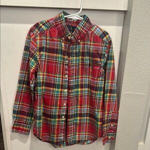 Ralph Lauren Blue Label Red and Blue Plaid Button Down Shirt
